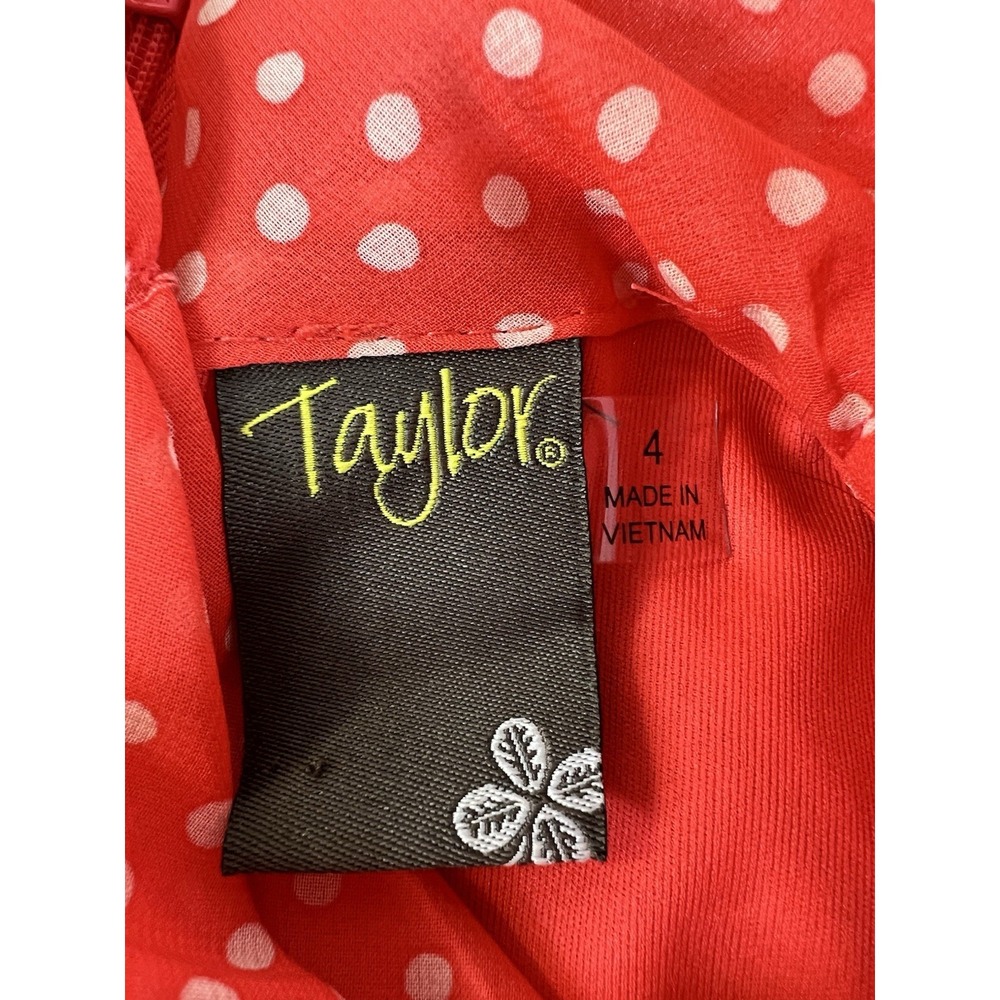 Taylor Women's Sleeveless Halter Neck Smocked Fit and Flare‎ Midi Dress Size 4 - Picture 12 of 15